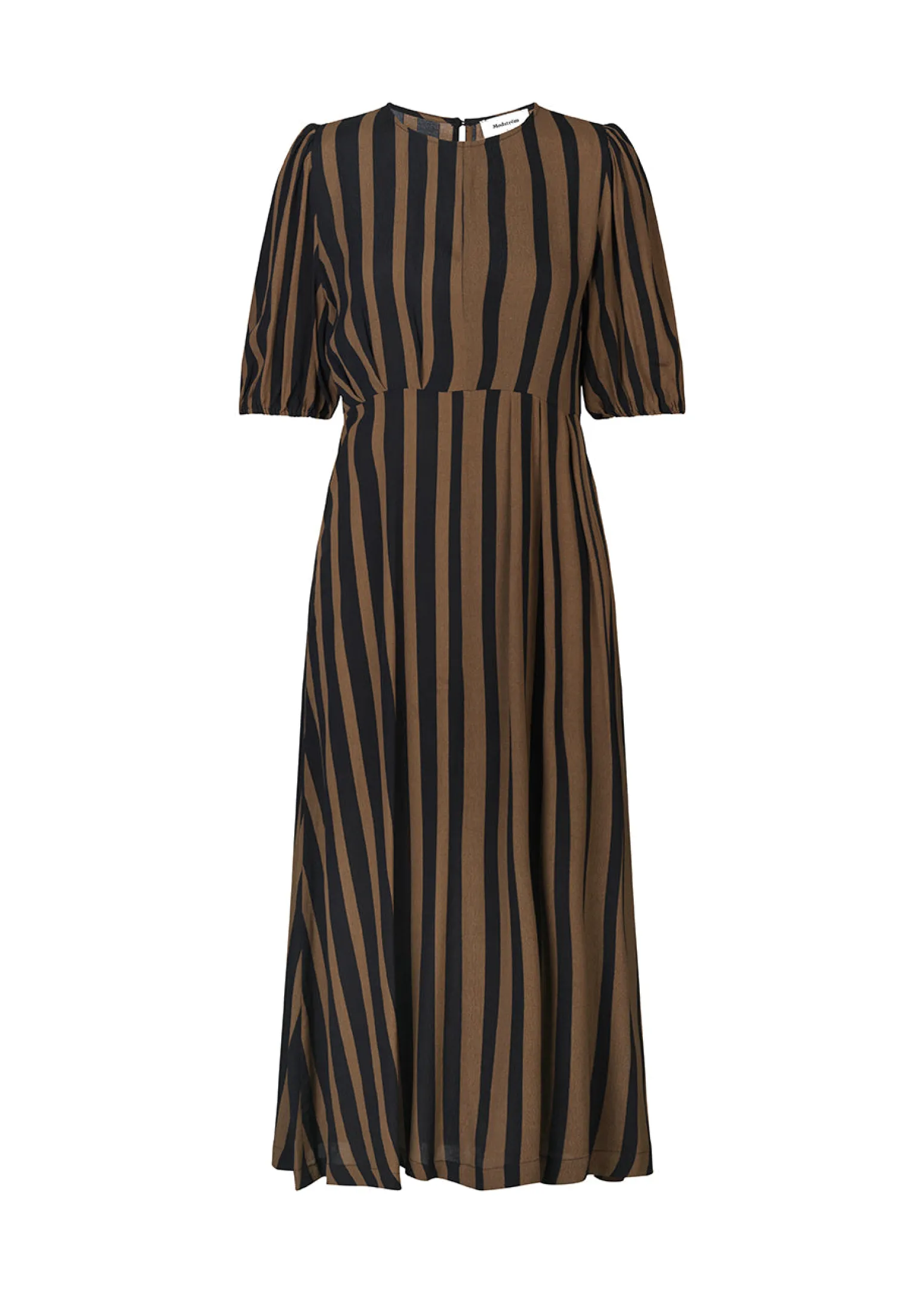 Modström AliciaMD print dress - Bold Sienna Stripe< Kjoler