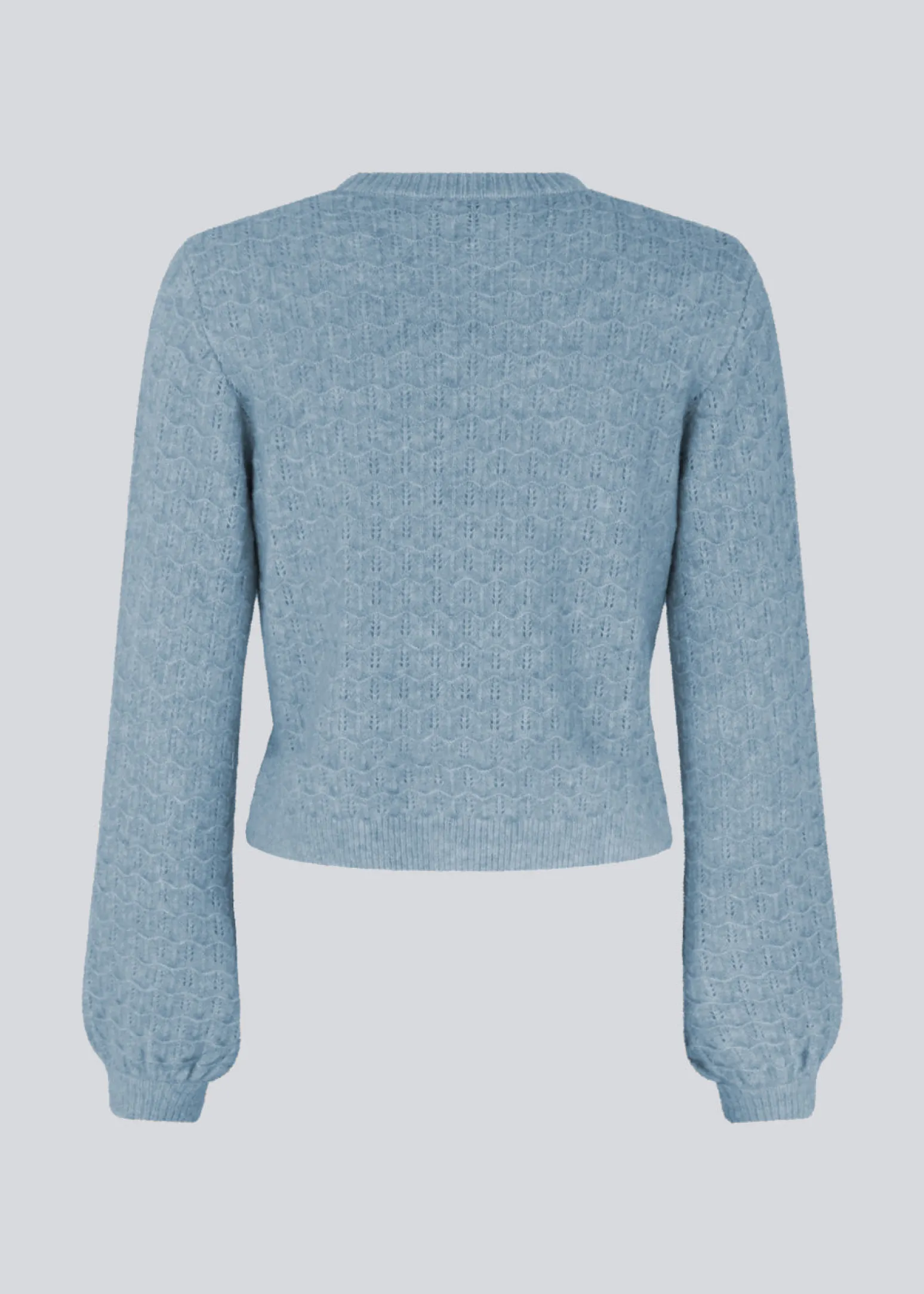 Modström AlvesMD o-neck - Blue Pearl< Strik & Bluser