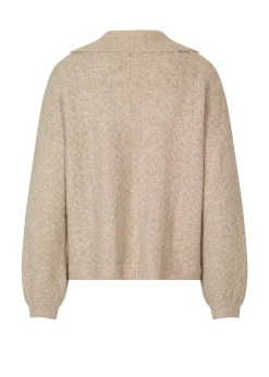Modström AlvesMD v-neck - Beige melange< Strik & Bluser