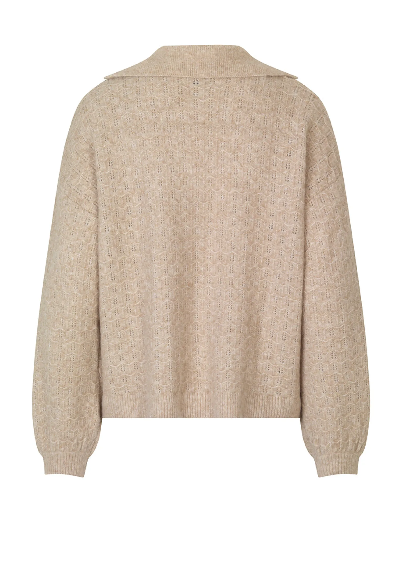 Modström AlvesMD v-neck - Beige melange< Strik & Bluser