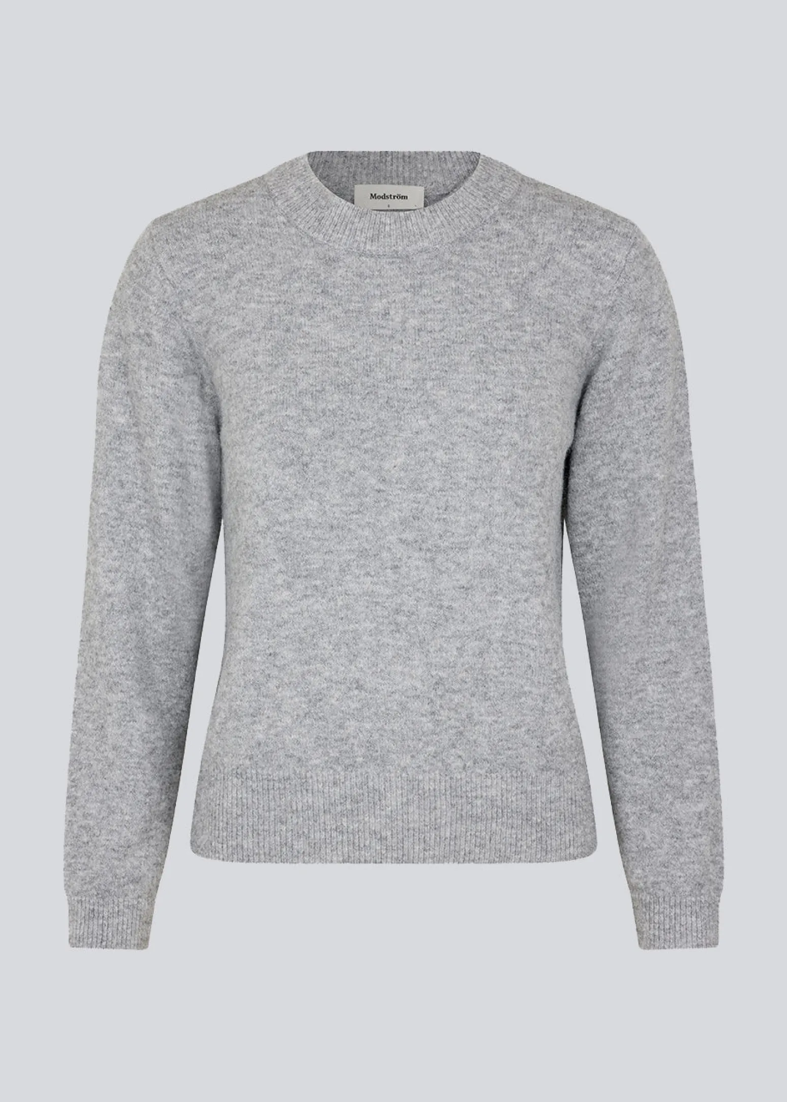 Modström AnnaMD O-neck - Grey Melange< Strik & Bluser
