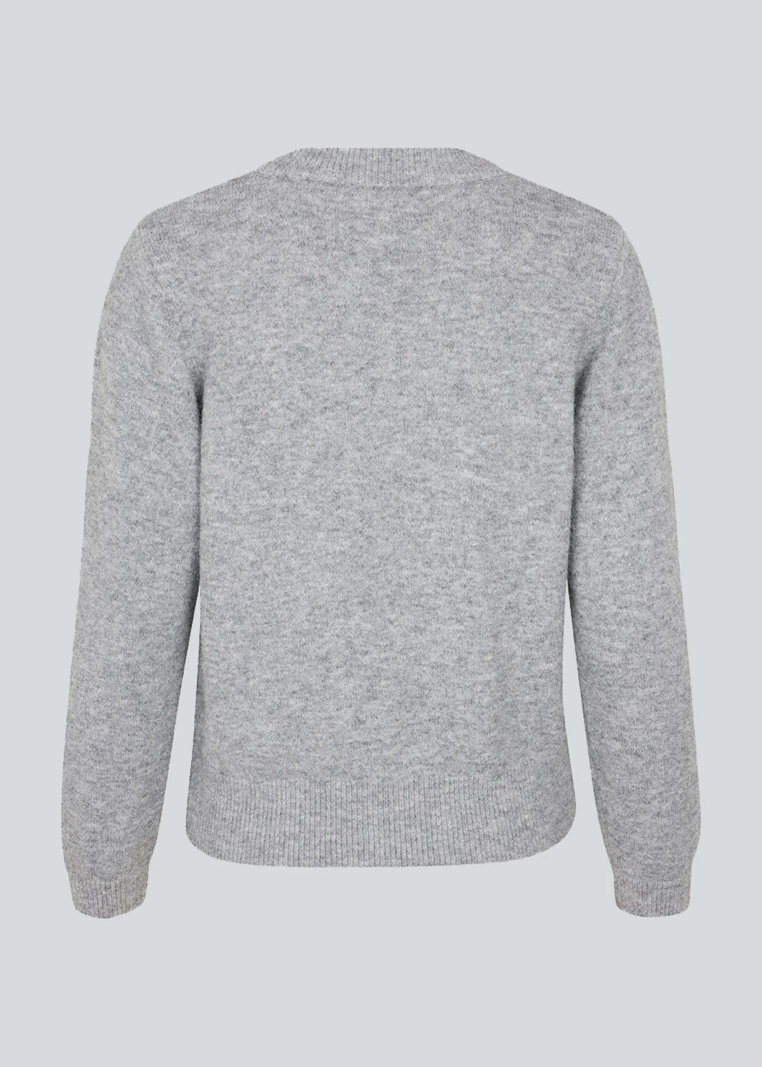 Modström AnnaMD O-neck - Grey Melange< Strik & Bluser