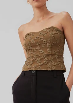 Modström AtiraMD crop top - Dark Forest< Toppe