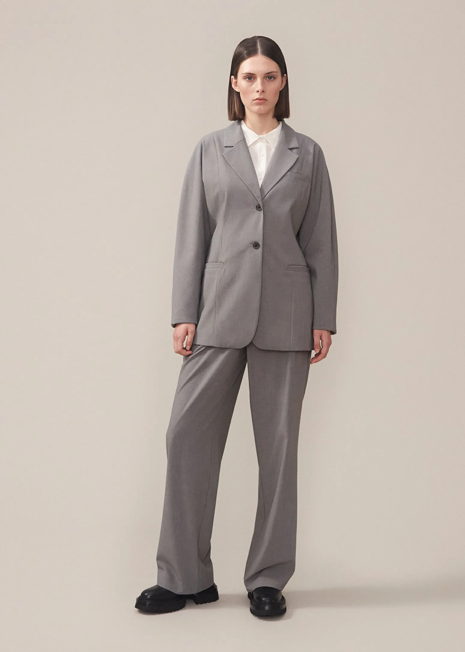 Modström BennyMD Blazer - Grey Melange< Blazere