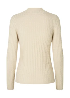 Modström BimoMD t-neck - Summer Sand< Strik & Bluser
