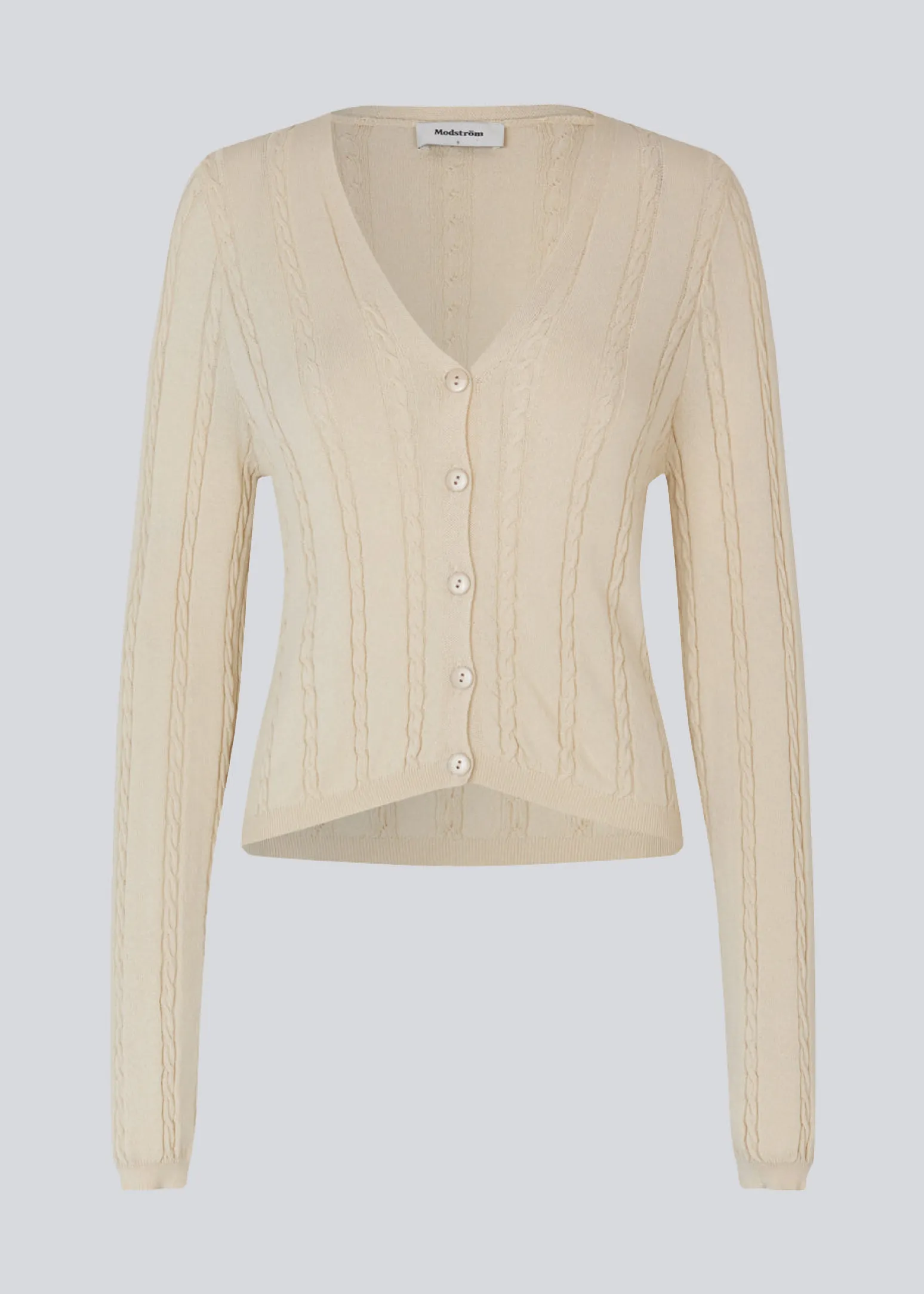 Modström CarltonMD cardigan - Summer Sand< Strik & Bluser