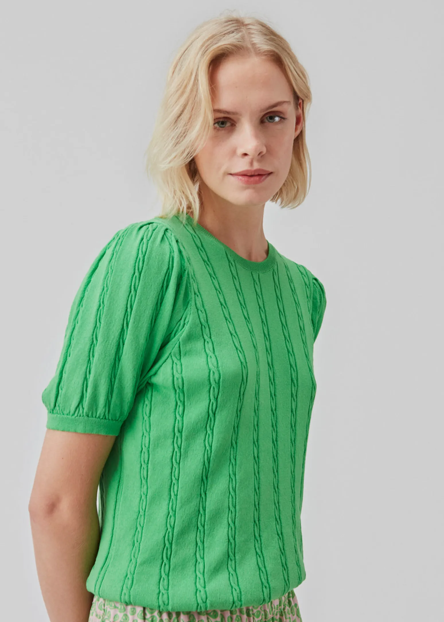 Modström CarltonMD o-neck - Classic Green< Strik & Bluser