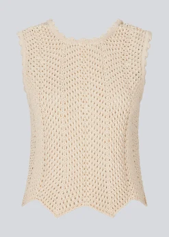 Modström CaryMD top - Summer Sand< Strik & Bluser