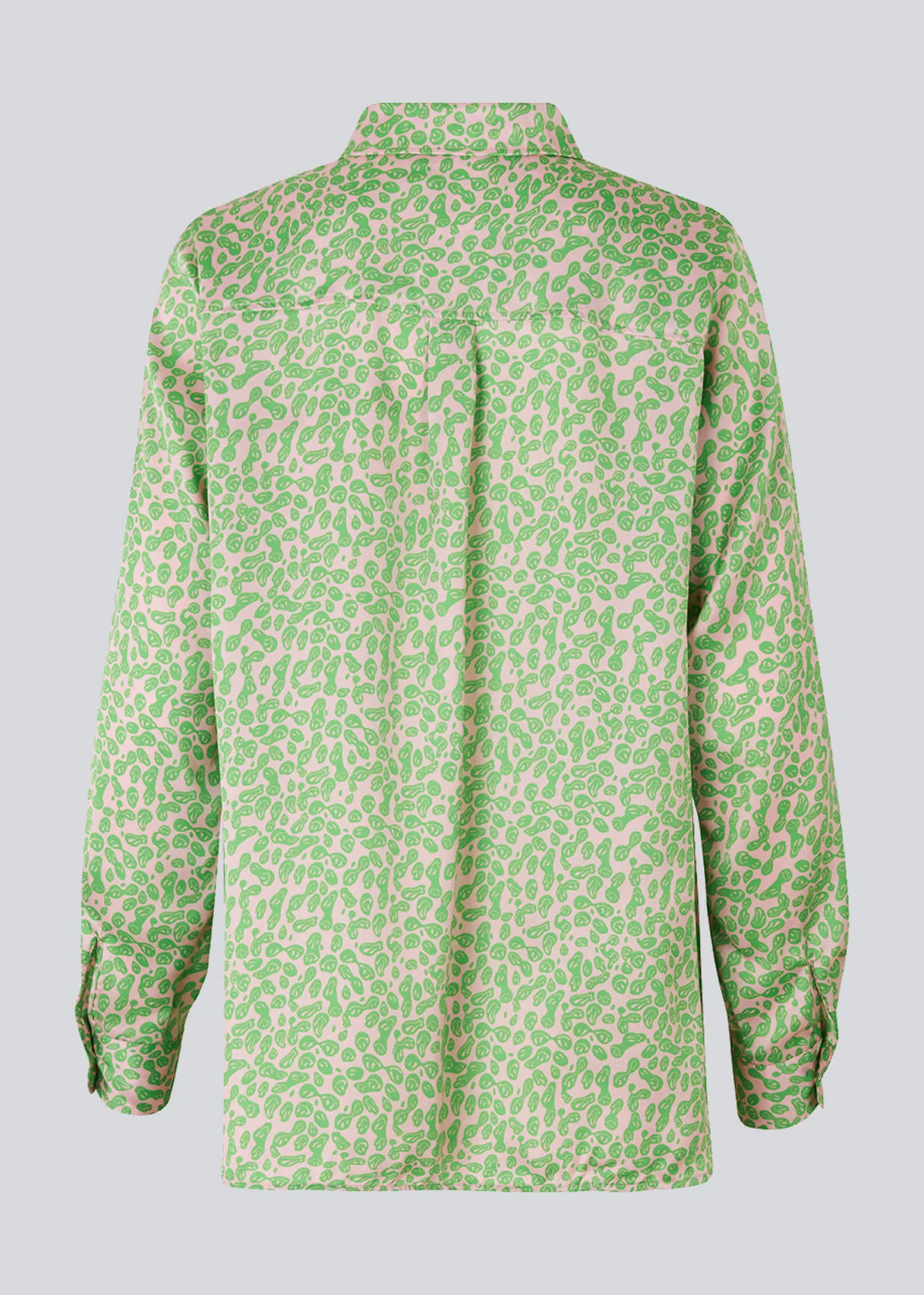 Modström ClarkeMD print shirt - Classic Green Smiley< Skjorter