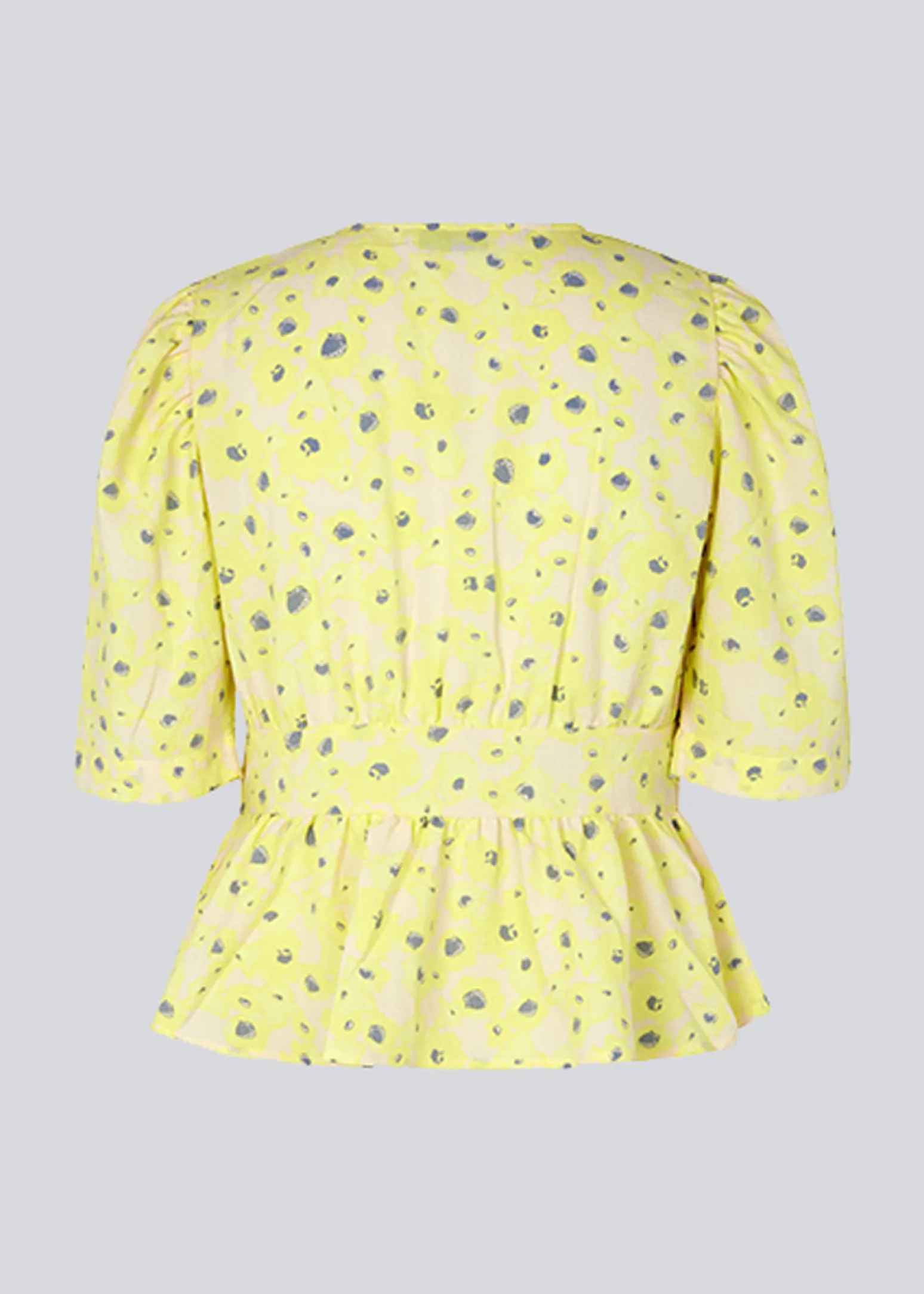 Modström CupidMD print top - Aqua yellow flower< Toppe