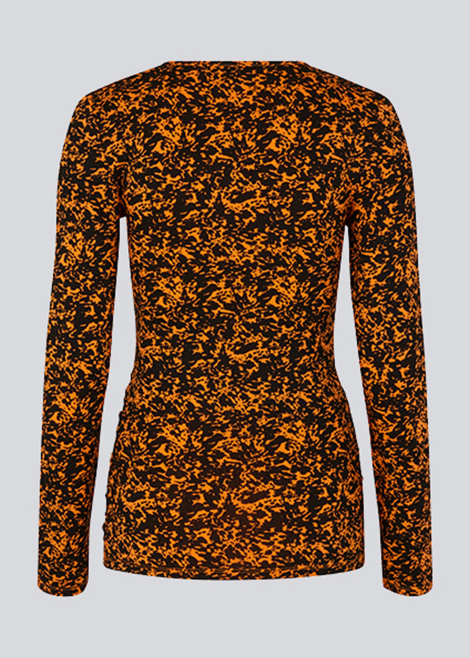Modström CurtisMD print top - Vibrant Orange Splash< Toppe