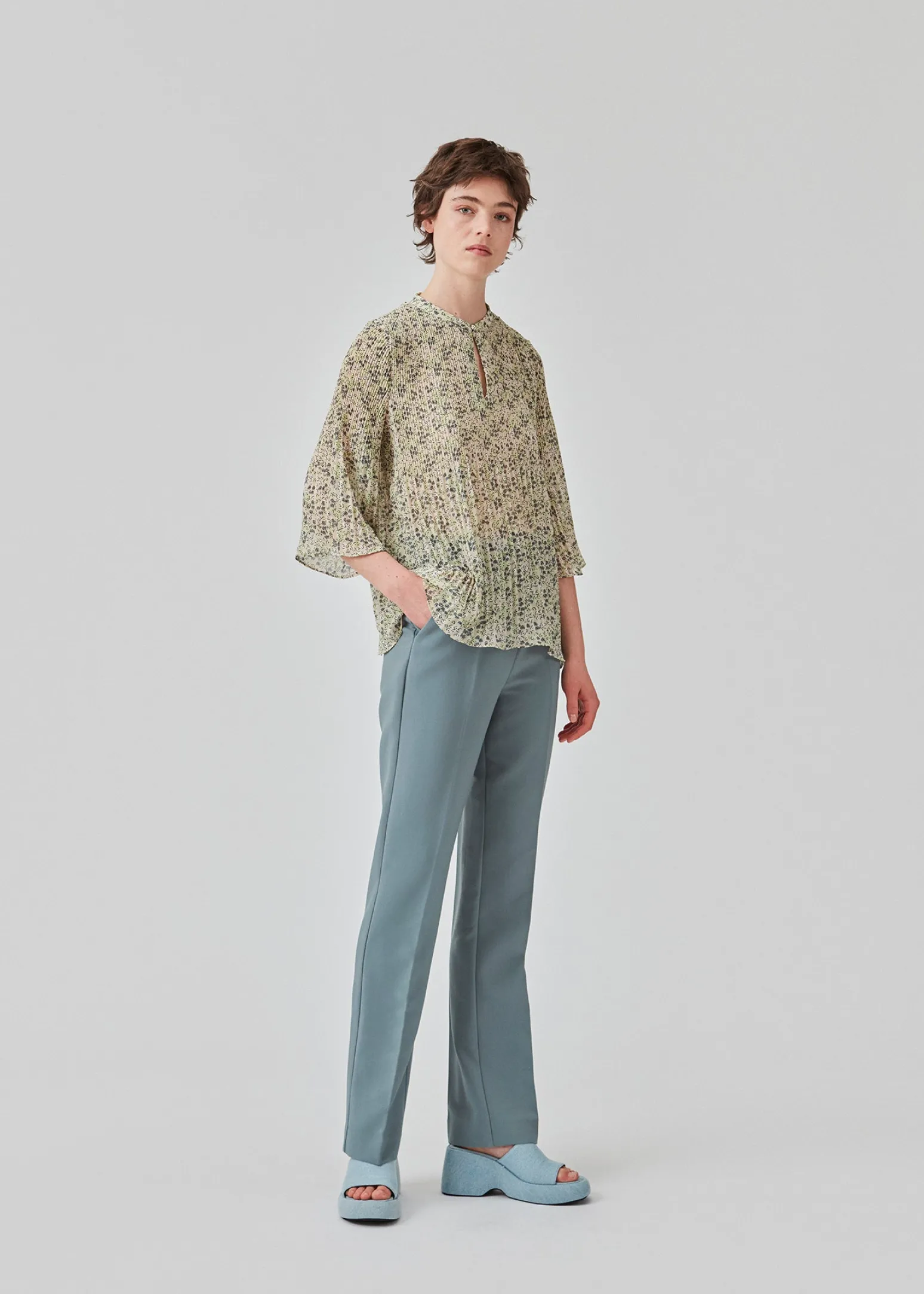 Modström DenaliMD print top - Bobble Bloom Jade< Toppe