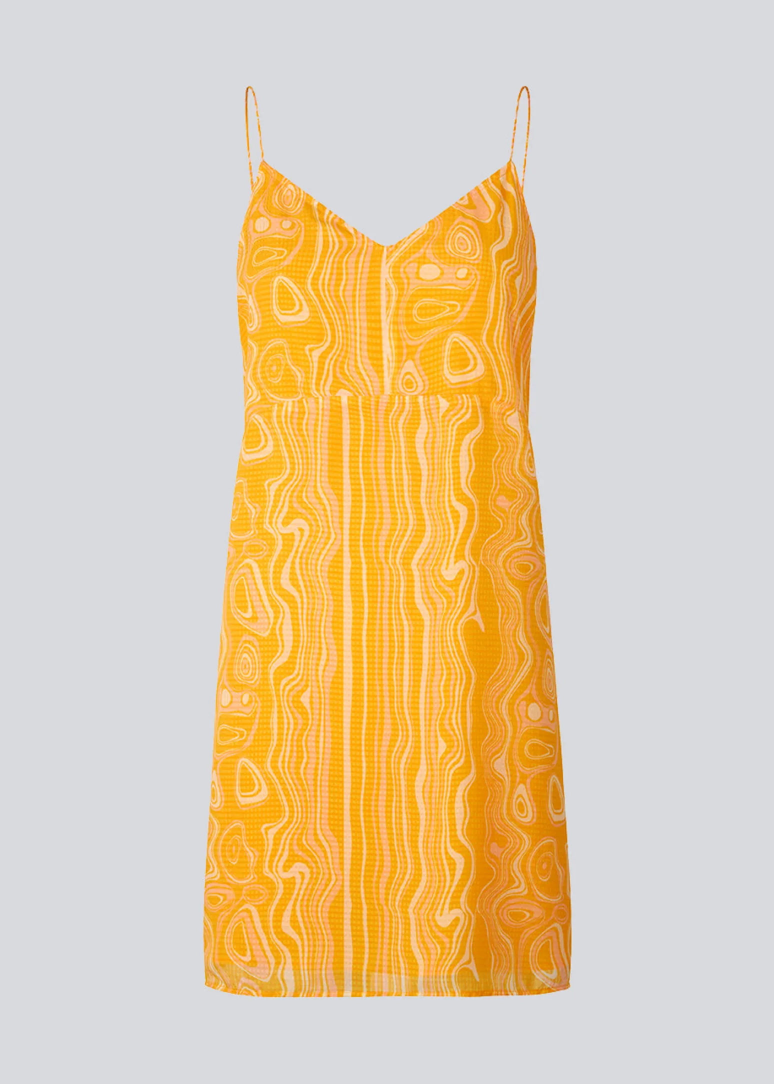 Modström DonteMD print strap dress - Peachy Swirl< Kjoler