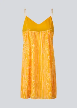 Modström DonteMD print strap dress - Peachy Swirl< Kjoler