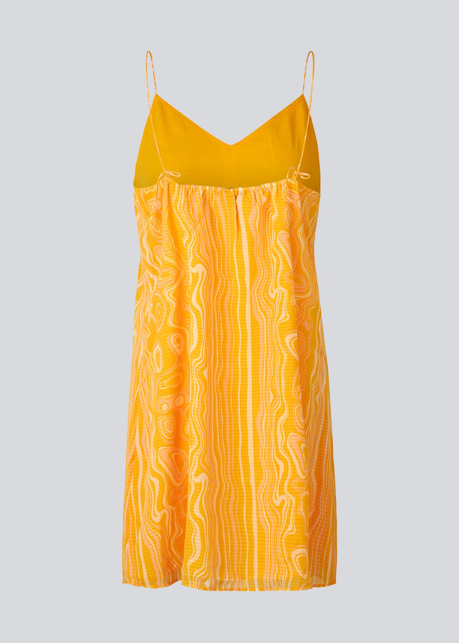Modström DonteMD print strap dress - Peachy Swirl< Kjoler