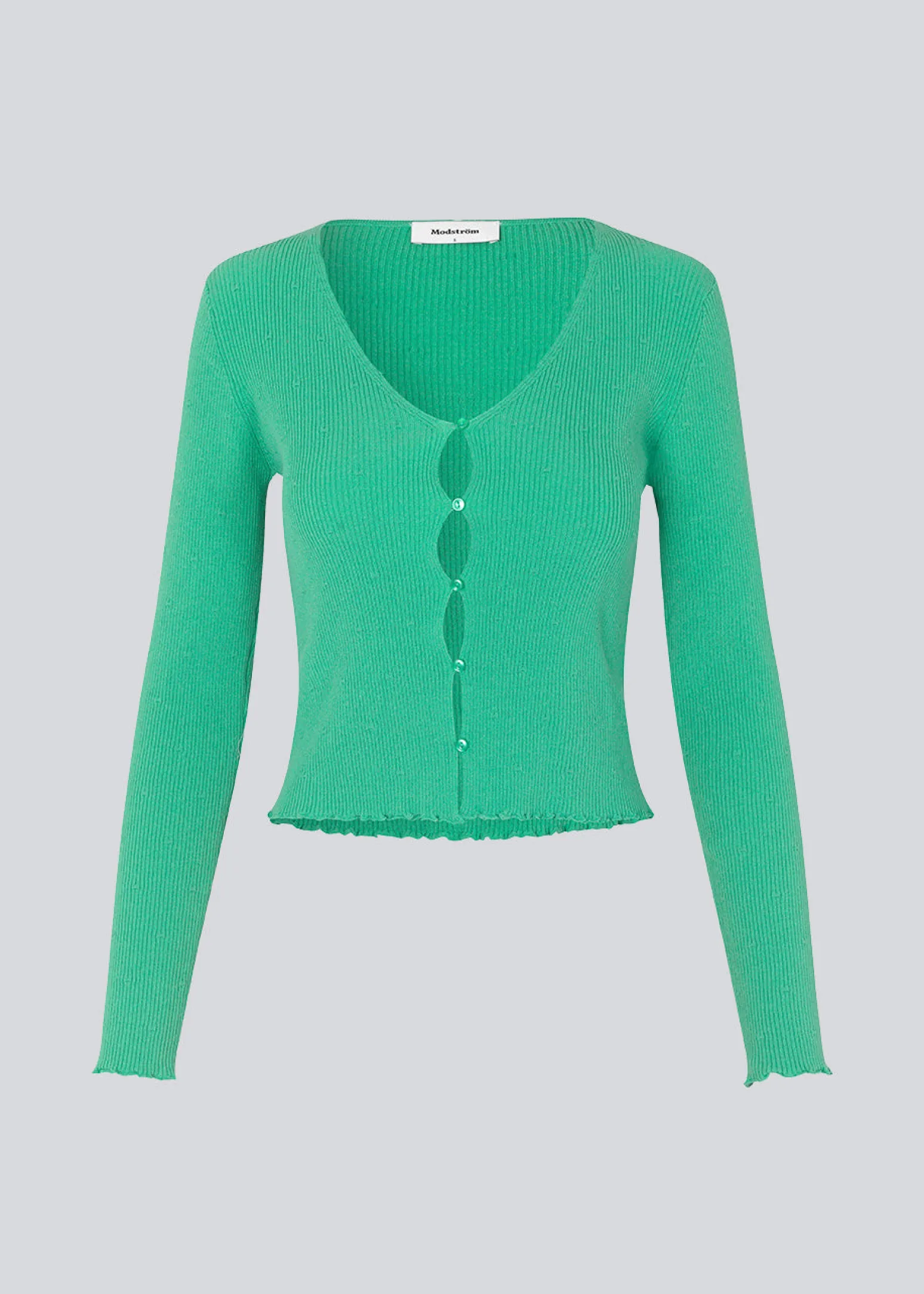 Modström DorisMD cardigan - Calm Jade< Strik & Bluser