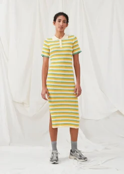 Modström DorisMD dress - Jade Gold Stripe< Kjoler