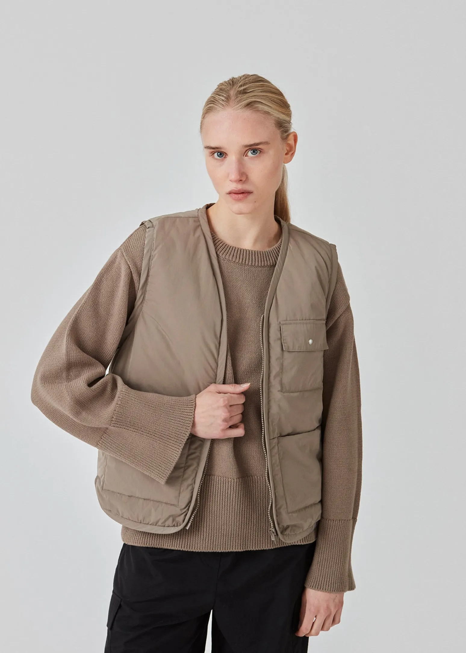 Modström EmeryMD vest - Spring Stone< Veste|Frakker & Jakker