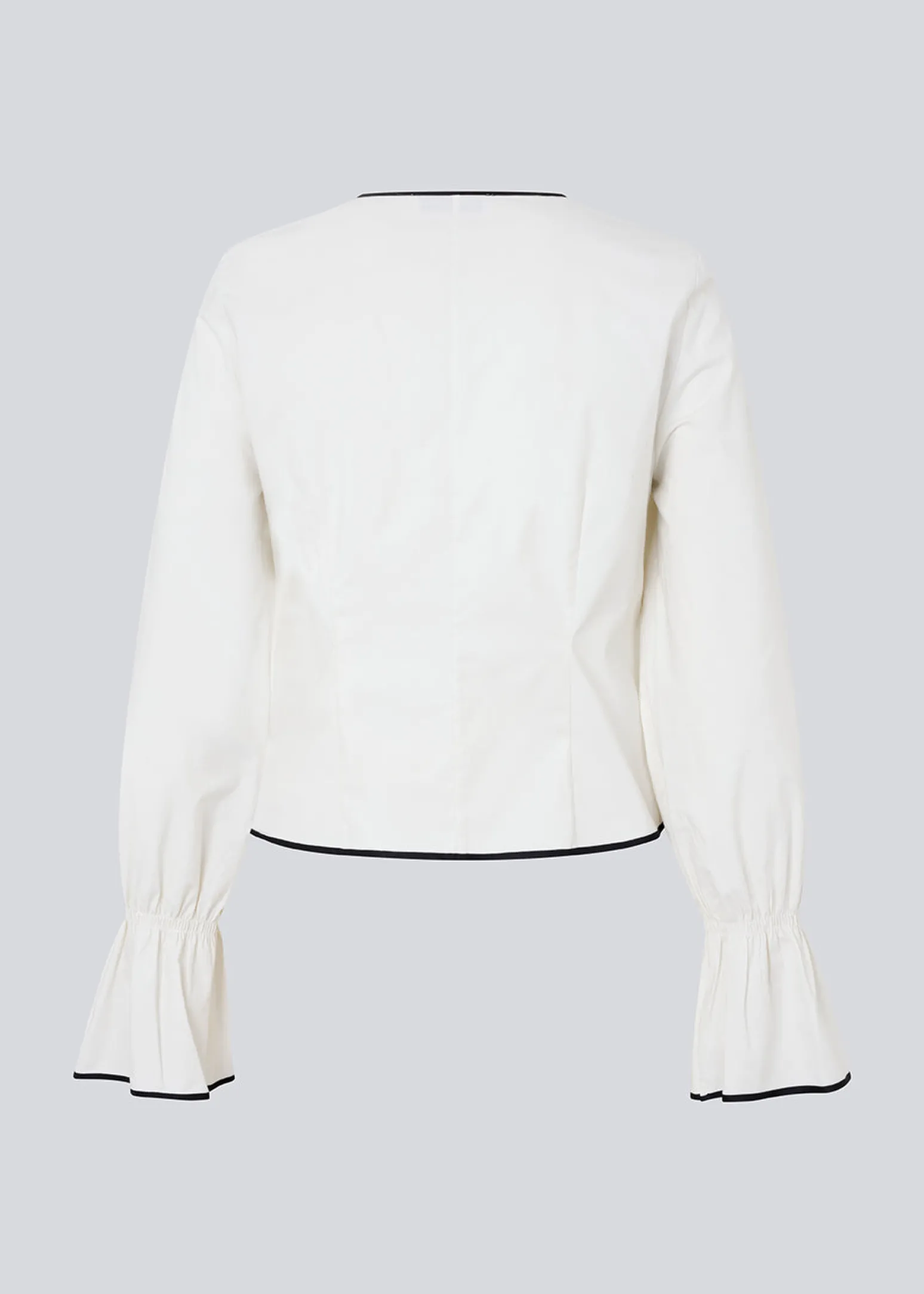 Modström EmiliaMD bow shirt - Soft White< Skjorter