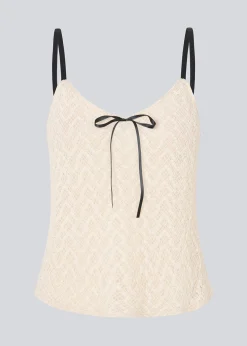Modström EmiliaMD lace top - Soft White< Toppe