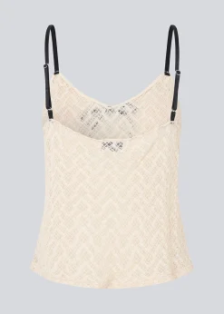 Modström EmiliaMD lace top - Soft White< Toppe