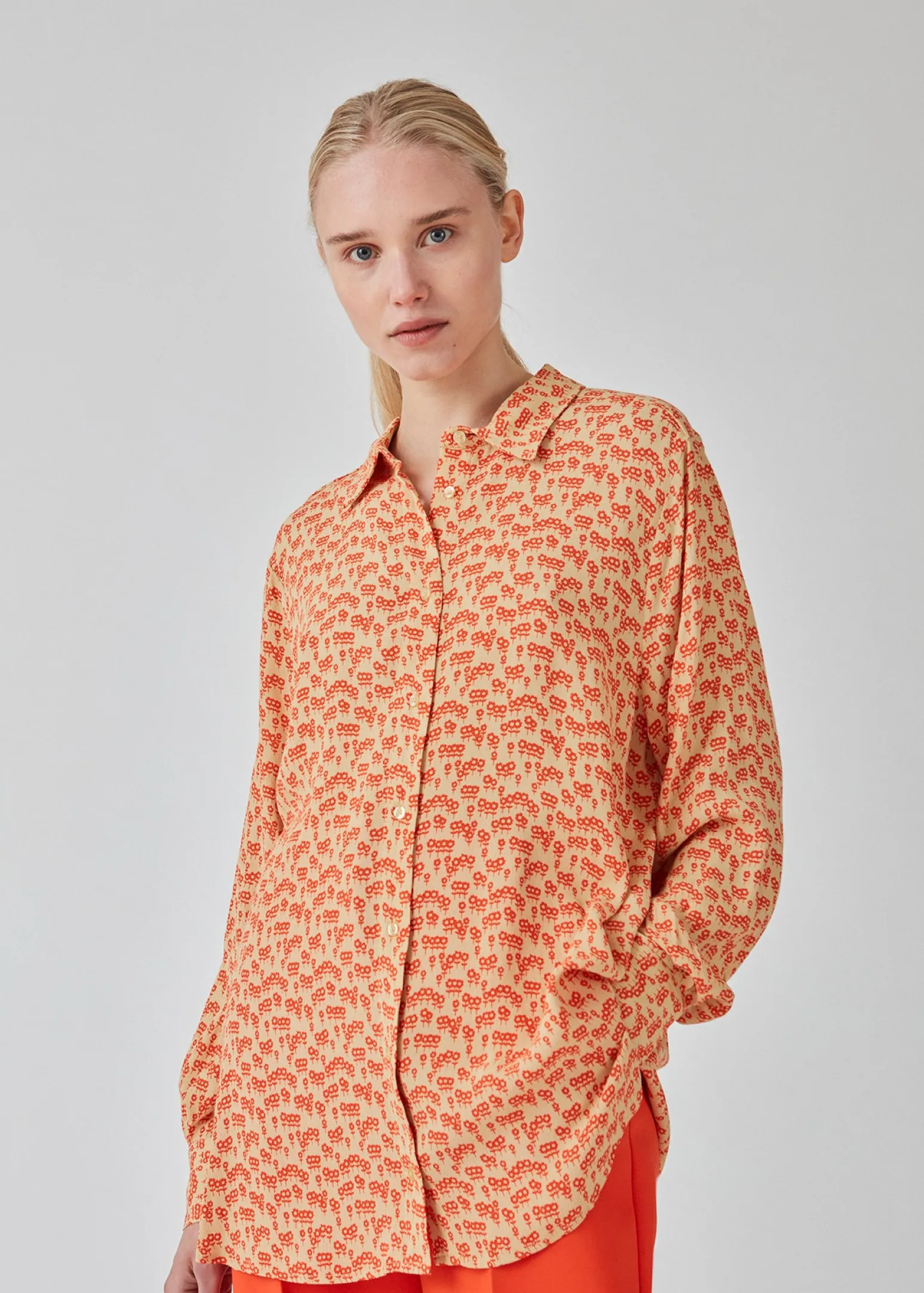 Modström FammiMD print shirt - Cherry Bloom< Skjorter