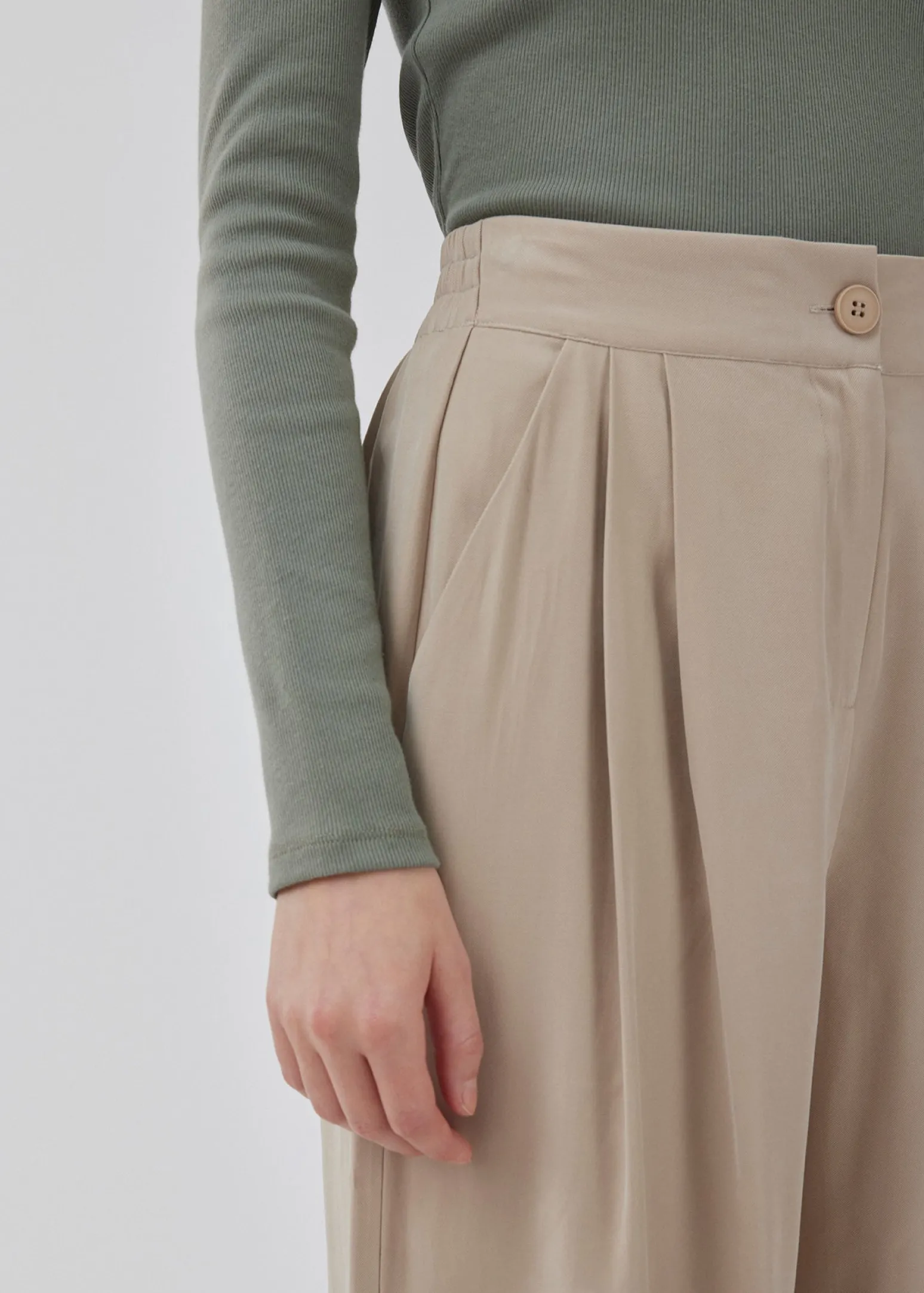 Modström FanyaMD pants - White Pepper< Bukser