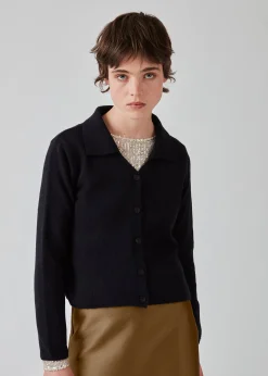 Modström FaroMD cardigan - Navy Sky< Strik & Bluser