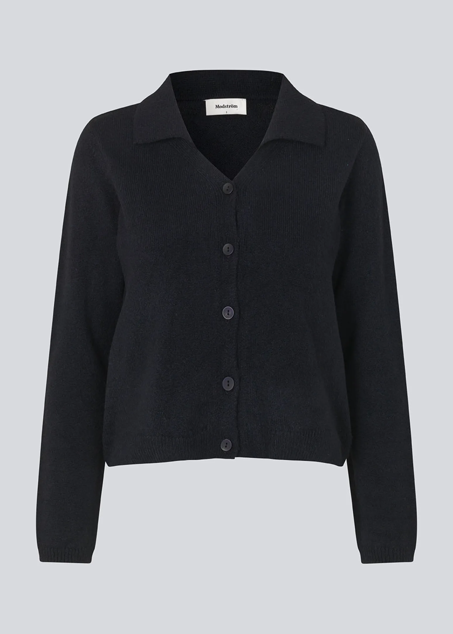 Modström FaroMD cardigan - Navy Sky< Strik & Bluser