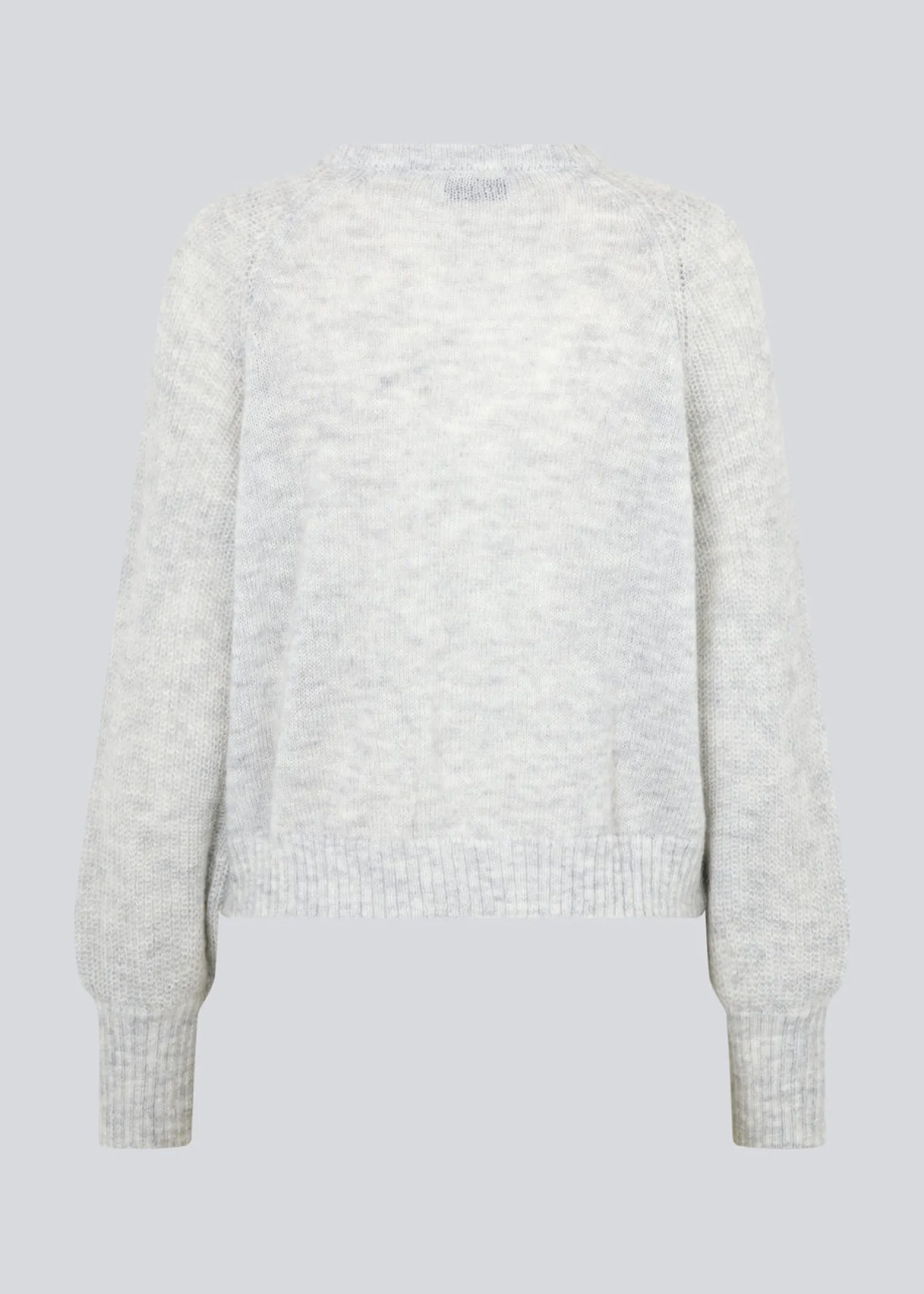 Modström FathiaMD o-neck - Light Grey Melange< Strik & Bluser