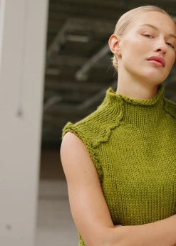 Modström FelipeMD vest - Green Seed< Veste|Strik & Bluser