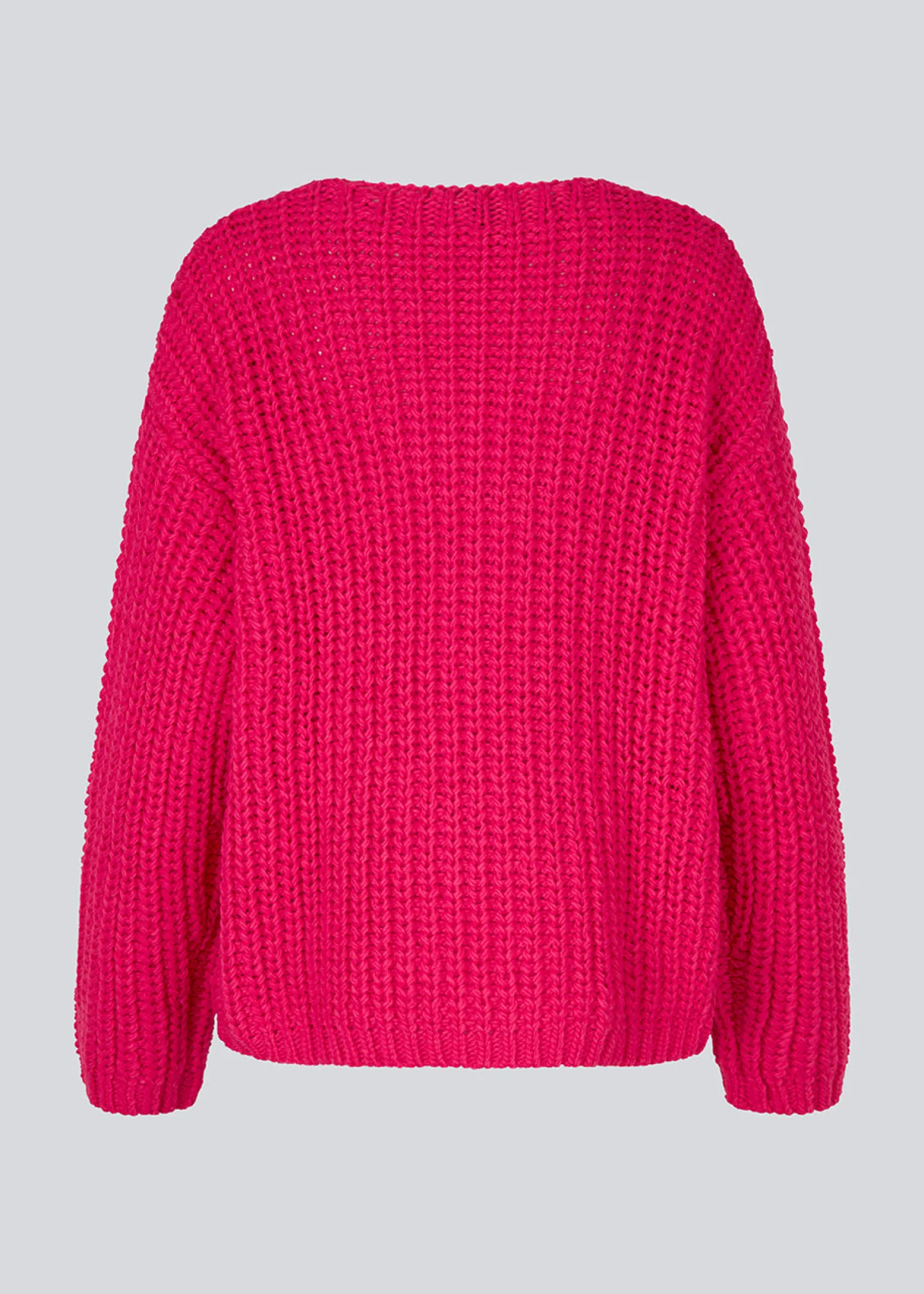Modström FelipeMD v-neck - Virtual Pink< Strik & Bluser