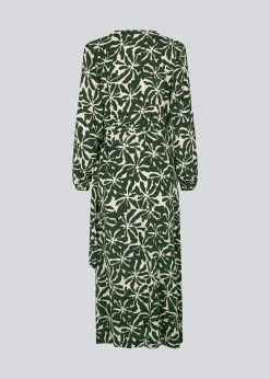 Modström FernMD print wrap dress - Ocean Fleur< Kjoler