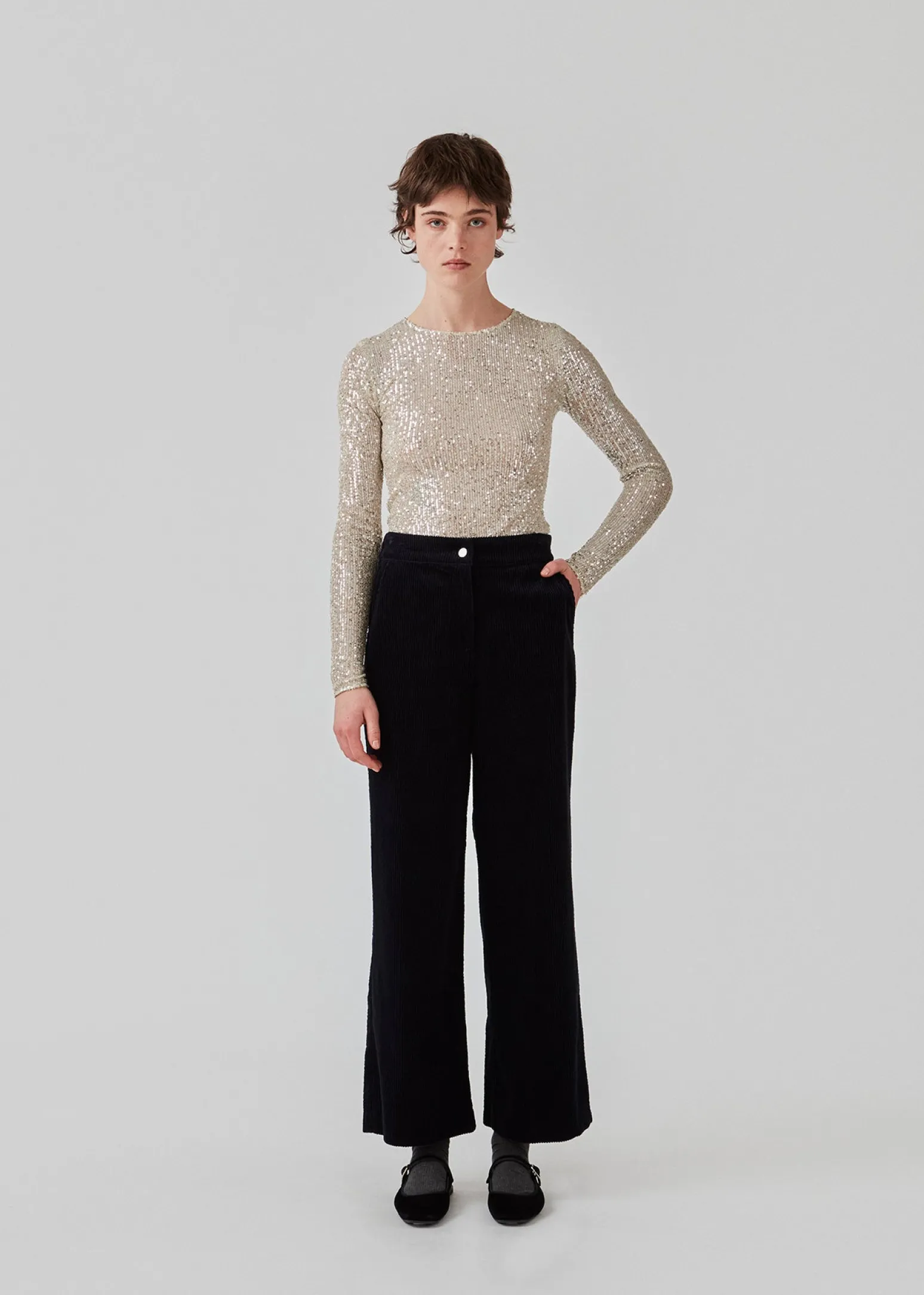 Modström FikaMD pants - Navy Sky< Bukser