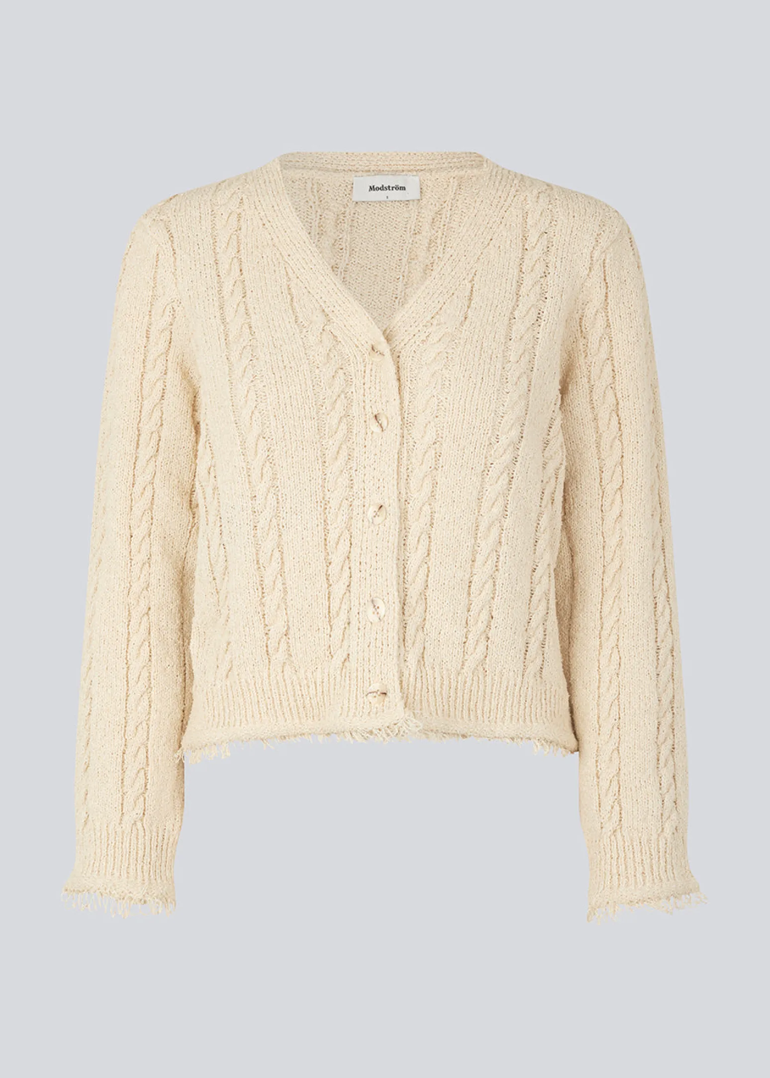 Modström FinaMD cardigan - Summer Sand< Strik & Bluser
