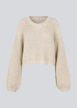 Modström FlakaMD o-neck - Summer Sand< Strik & Bluser