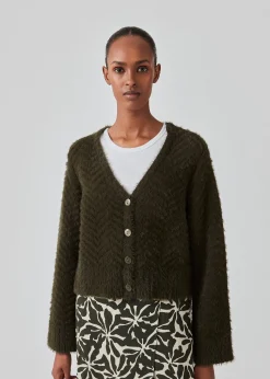 Modström FloriaMD cardigan - Deep Pine< Strik & Bluser