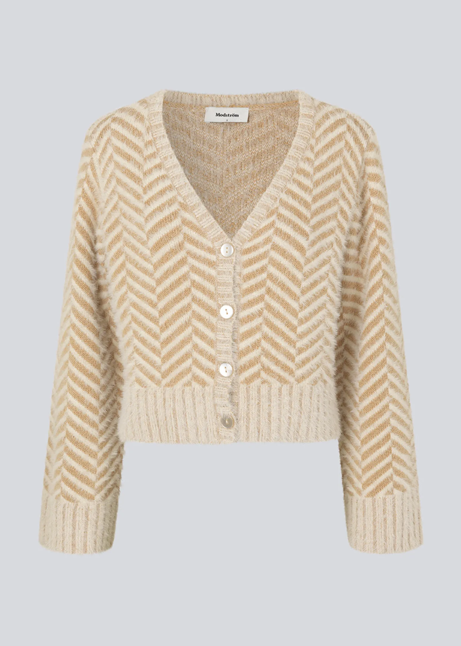 Modström FloriaMD cardigan - Summer Sand< Strik & Bluser