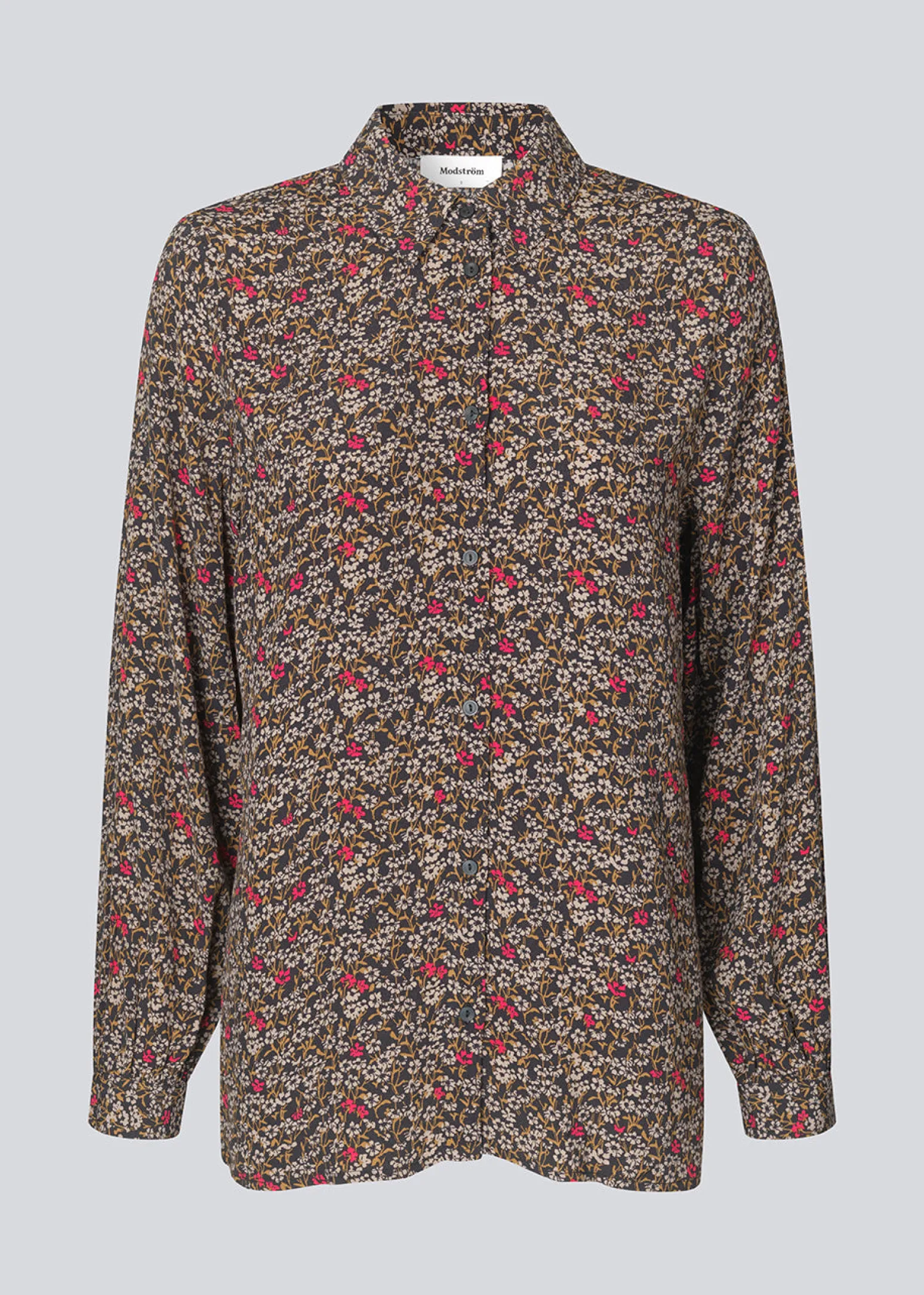 Modström FloryMD print shirt - Vibrant Fall Flower< Skjorter