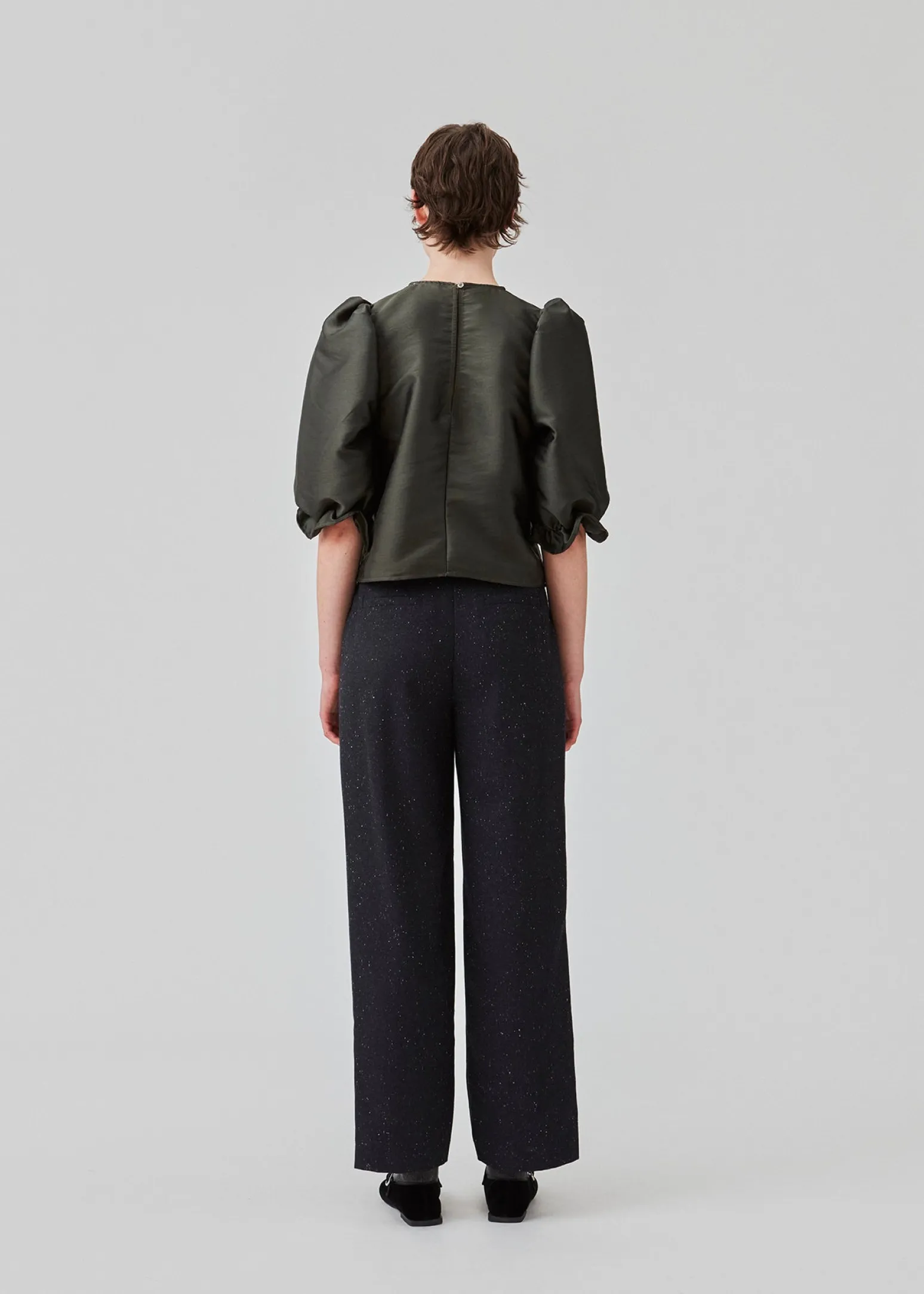 Modström FolaMD pants - Dark Navy Melange< Bukser