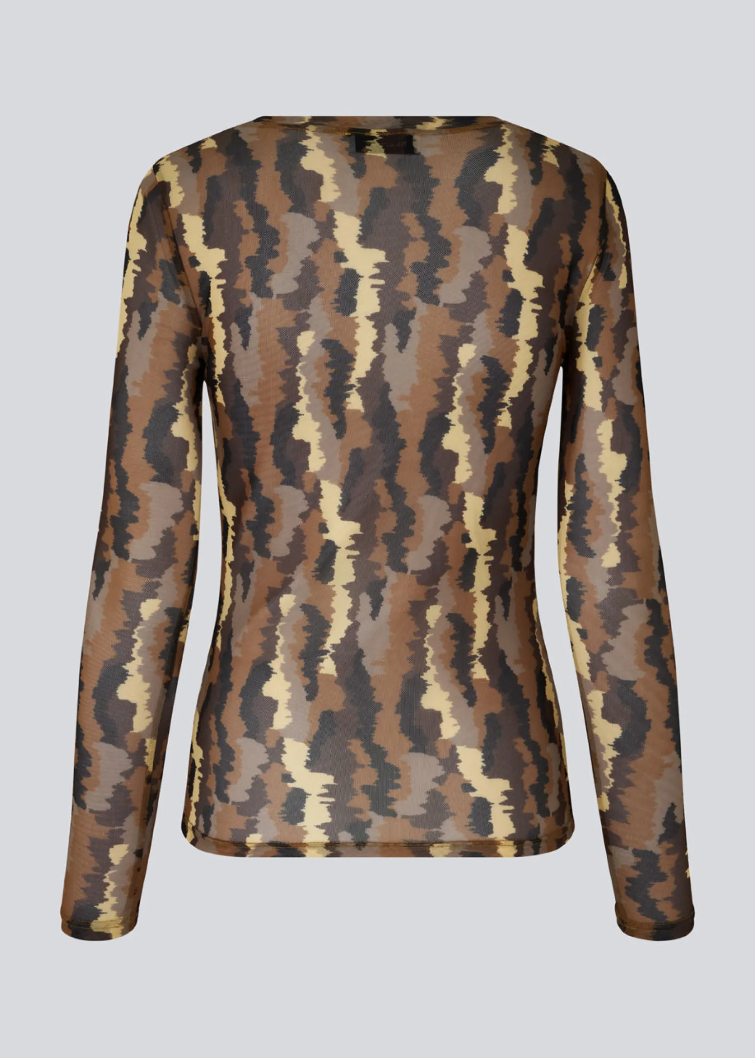 Modström FreenMD print o-neck top - Distorted Seabed< Toppe