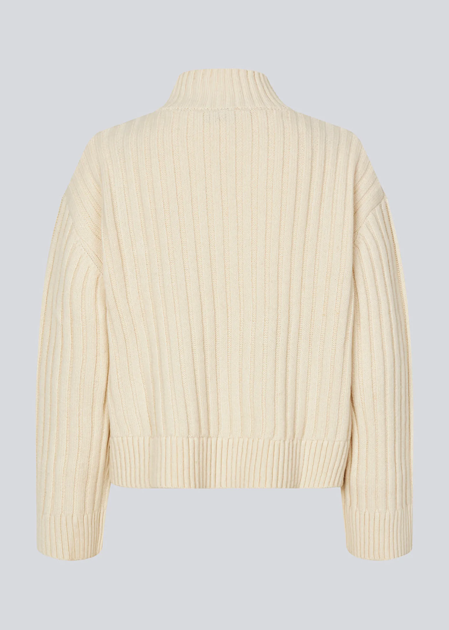 Modström FultonMD rib t-neck - Summer Sand< Strik & Bluser