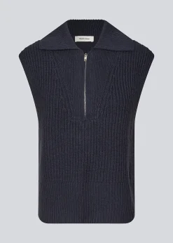 Modström FultonMD vest - Navy Sky< Veste|Strik & Bluser