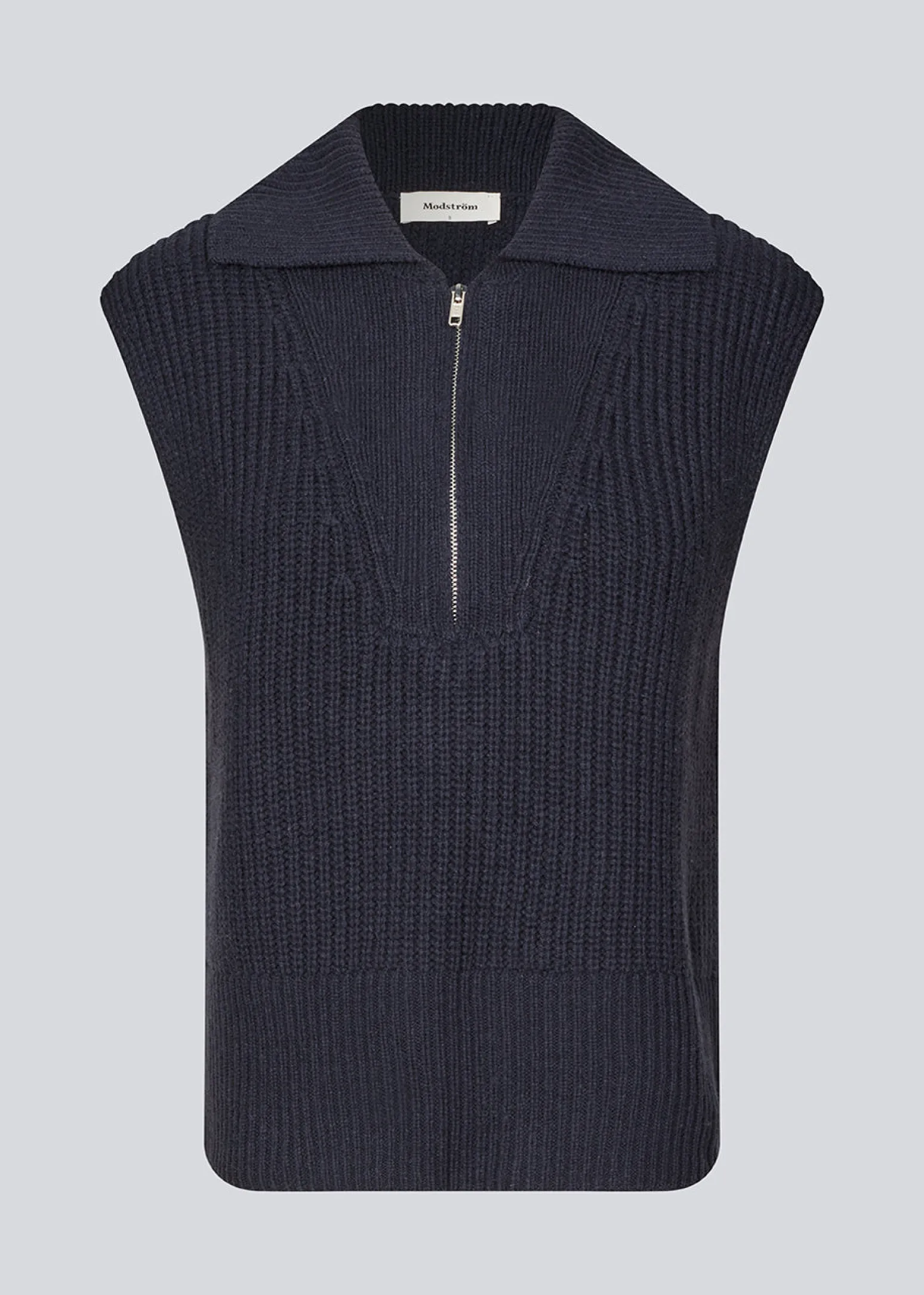 Modström FultonMD vest - Navy Sky< Veste|Strik & Bluser