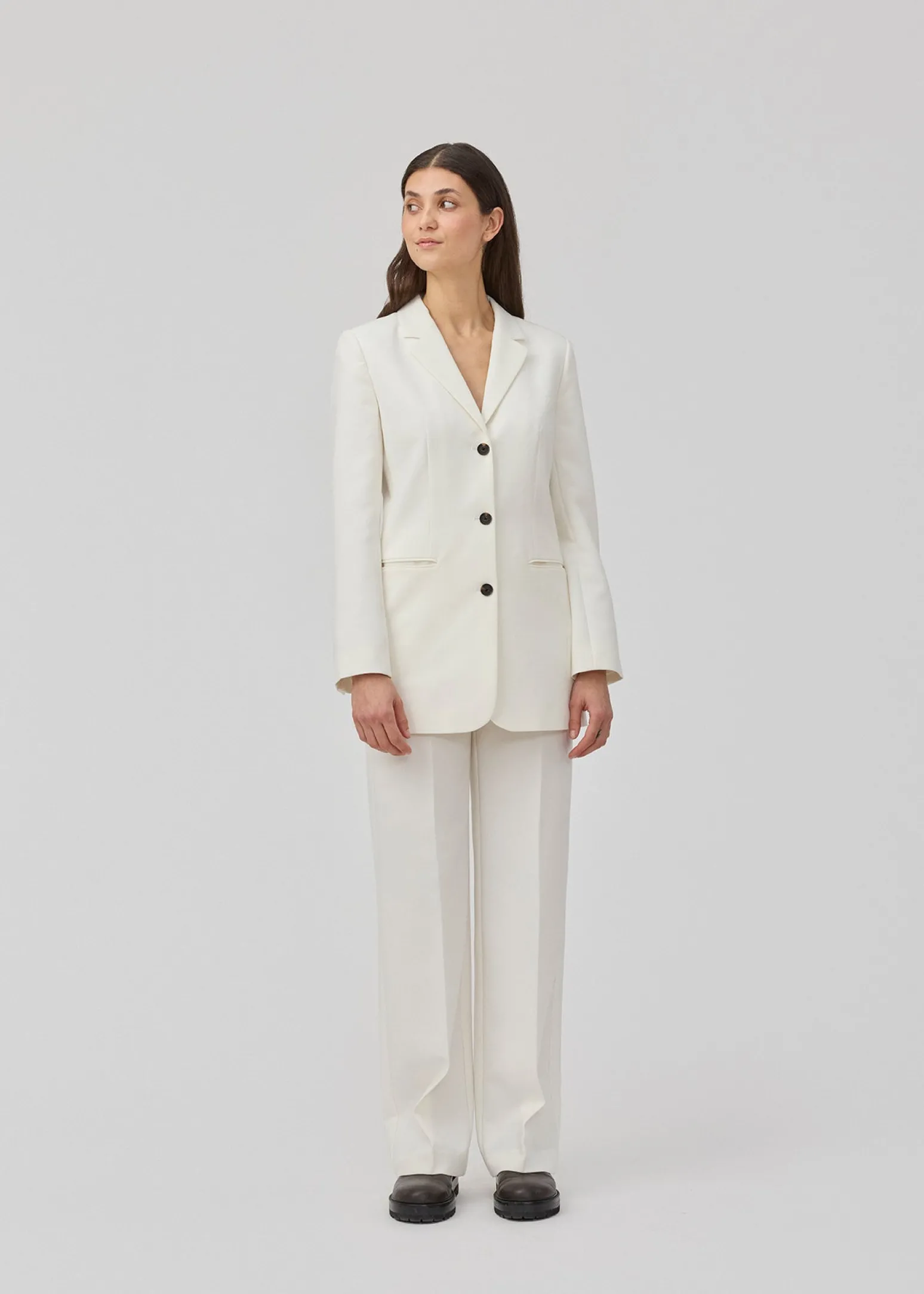 Modström Gale pants - Soft White< Jakkesæt|Bukser
