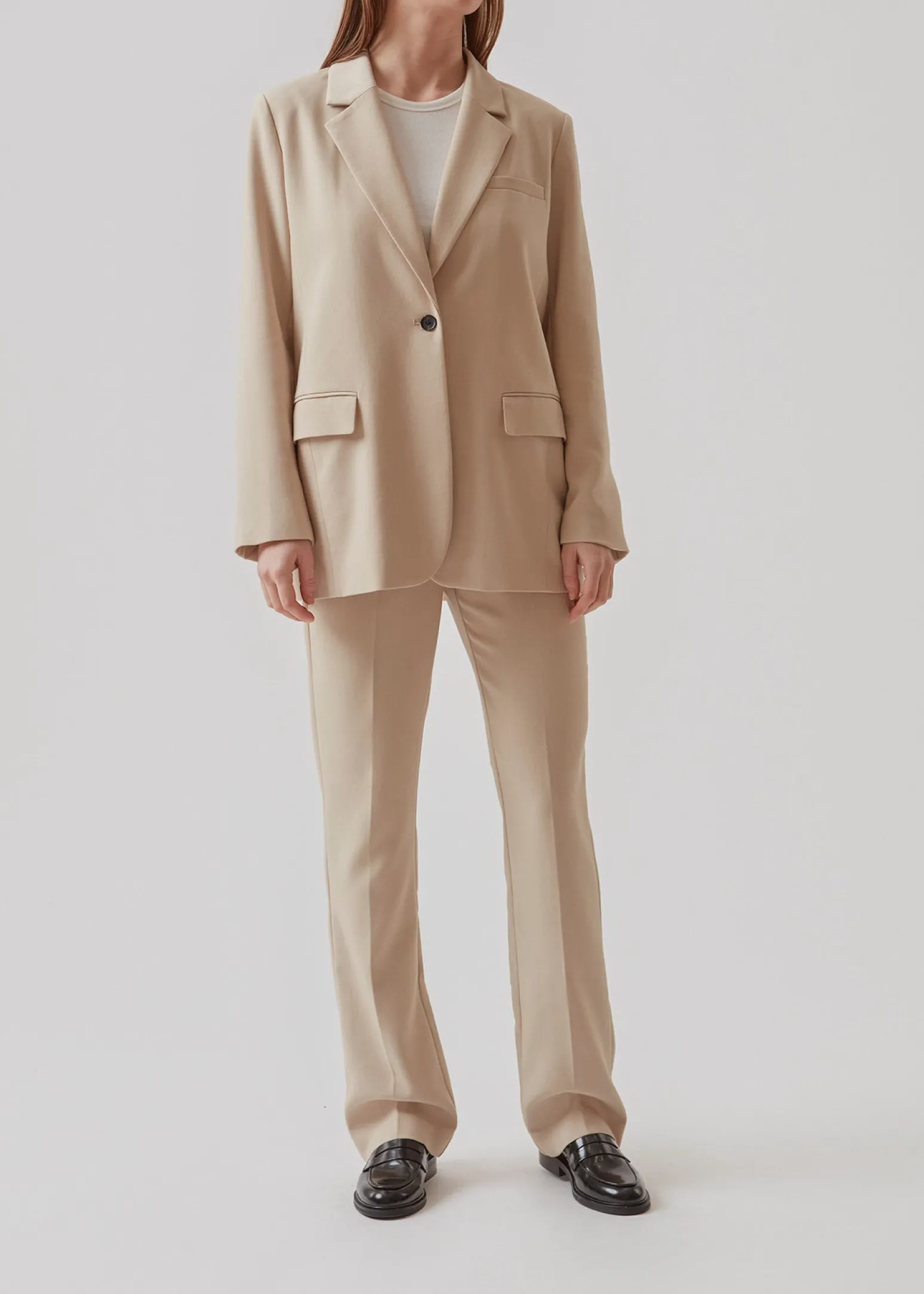 Modström Gale straight pants - Powder Sand< Basic|Jakkesæt