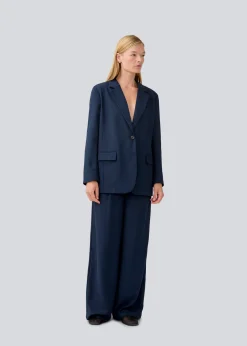 Modström GaleMD 2 blazer - Navy Sky< Blazere|Jakkesæt
