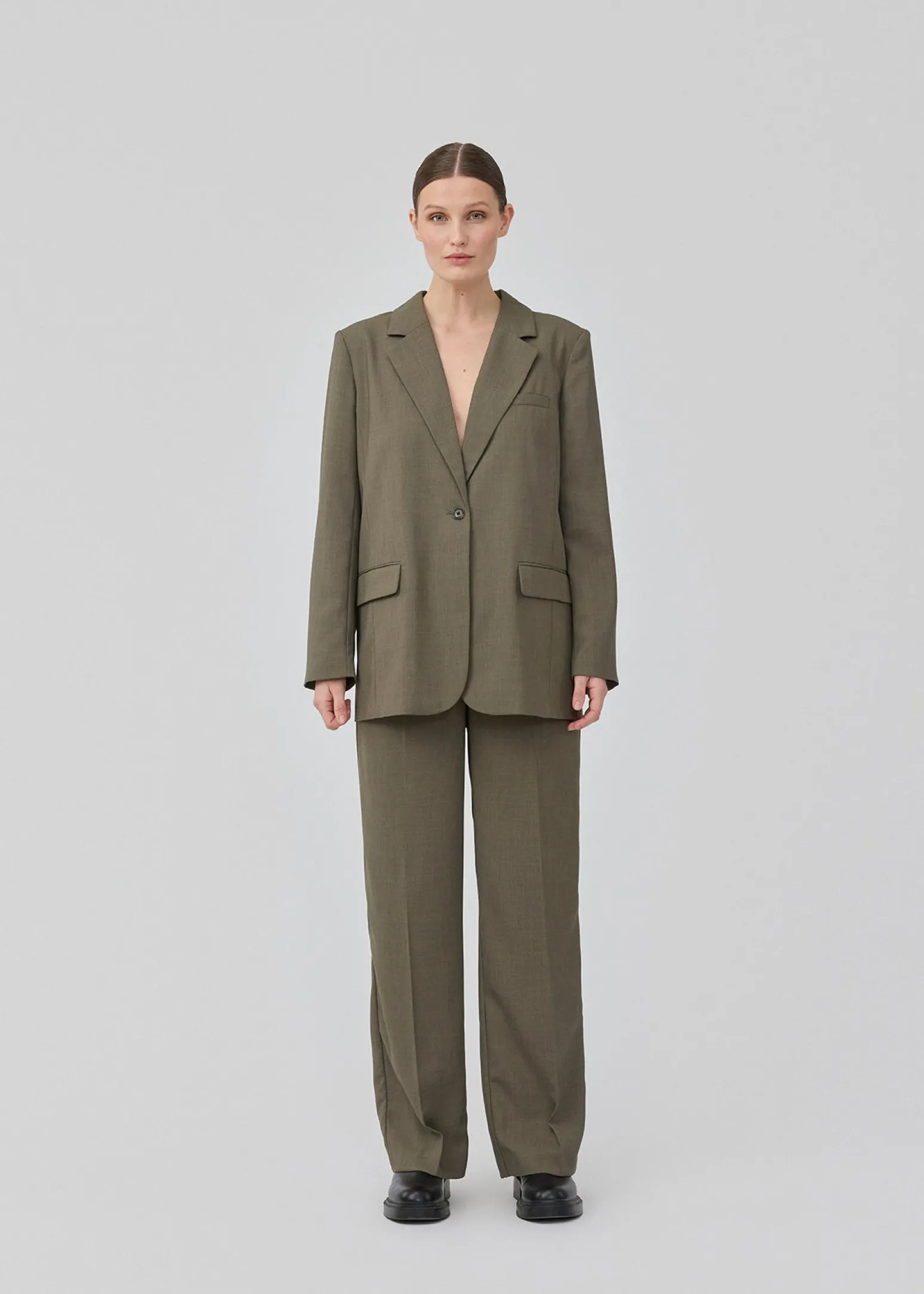 Modström GaleMD 2 blazer - Warm Gray< Jakkesæt|Blazere