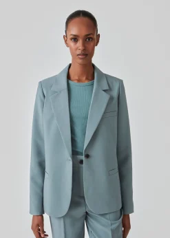 Modström GaleMD straight blazer - Stormy Sea< Blazere