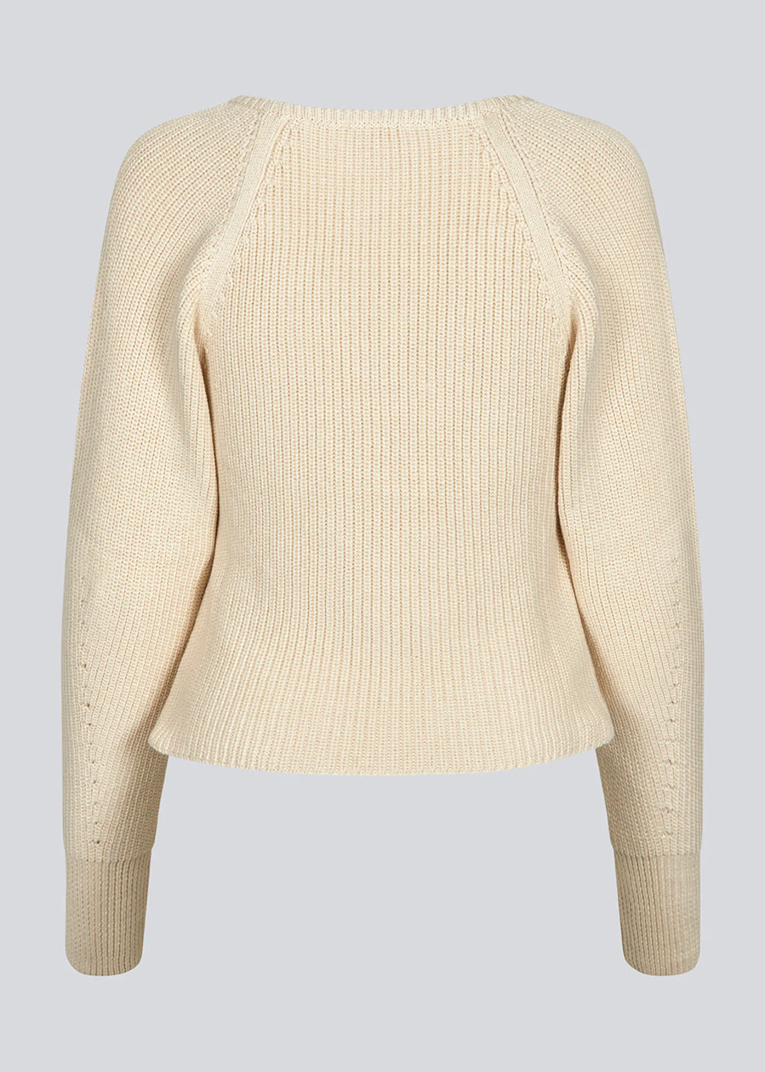 Modström GalenMD short v-neck - Summer Sand< Strik & Bluser